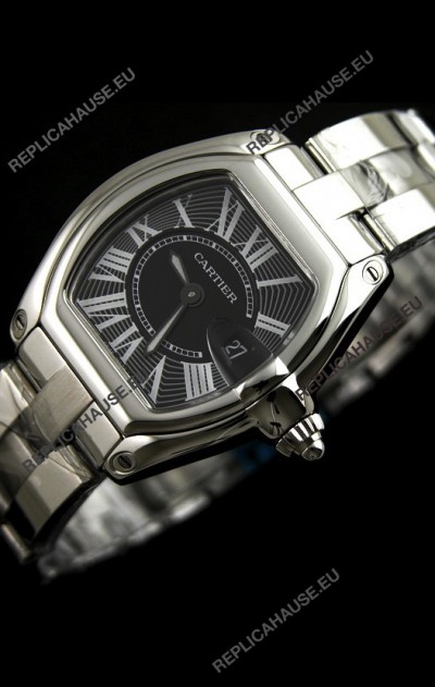 Cartier Roadster Ladies Watch - 1:1 Mirror Replica Watch in Pink Dial