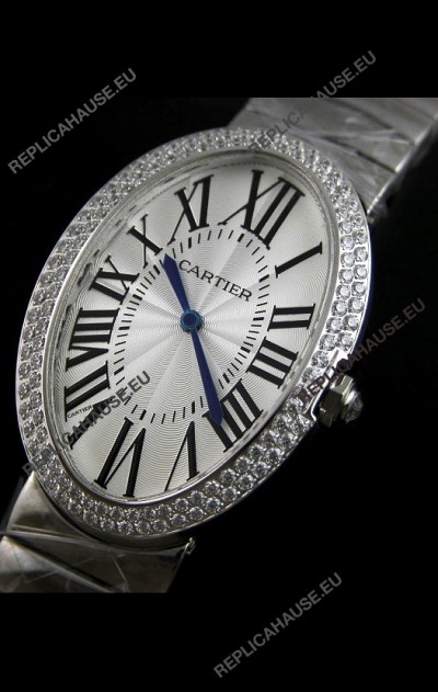 Cartier Ballon de Swiss Replica Watch in White Dial