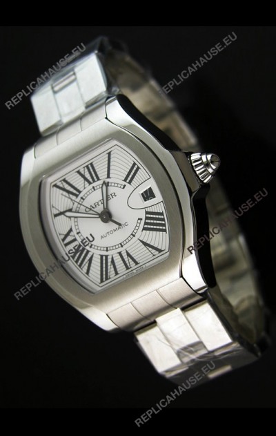 Cartier Roadster Swiss Replica Watch Stainless Steel - 38MM Wide