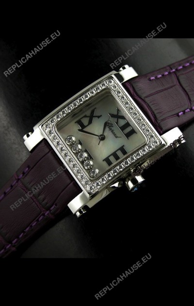 Chopard Happy Sport Swiss Replica Watch in Shell White Dial