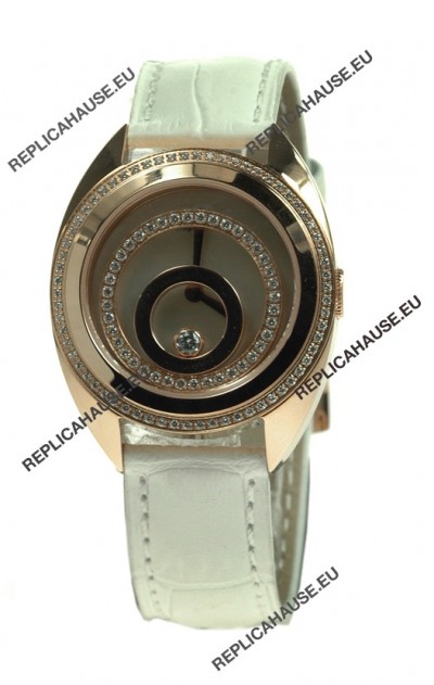Chopard Happy Spirit Swiss Ladies Replica Gold Watch