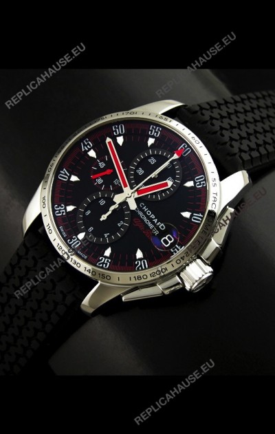 ChopardMille Miglia GTXL Swiss Replica Watch in Black Strap