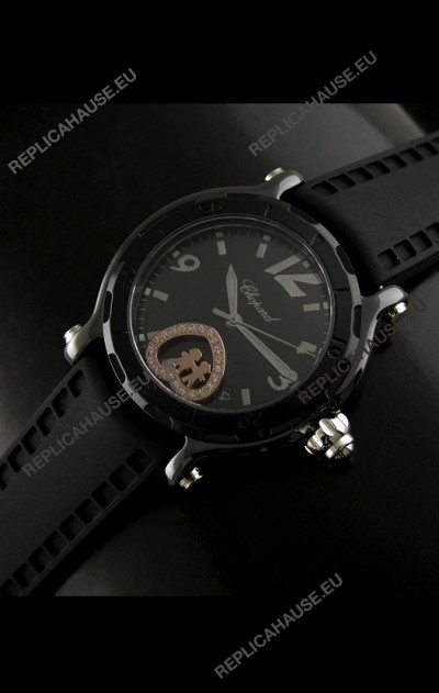 Chopard Limited Edition Swiss Replica Watch in Black Strap