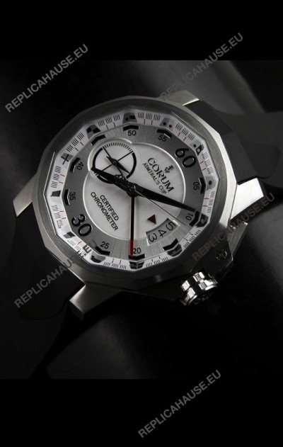 Corum Admiral's Cup Japanese Replica Watch in White Dial