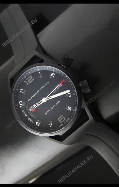 Porsche Design P6750 WorldTimer DLC Swiss Replica Watch