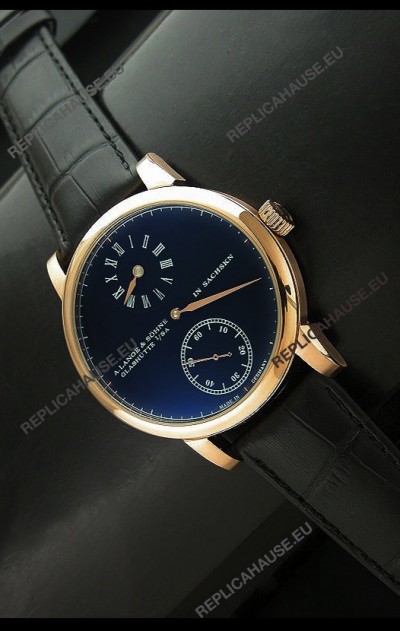 A.Lange & Sohne Glashutte In Sachskn Classic Replica Rose Gold Watch