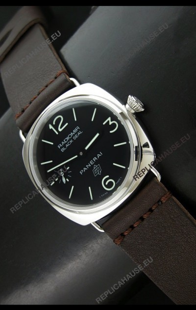 Panerai PAM380 Radiomir Black Seal Swiss Automatic Replica Watch in Brown Strap
