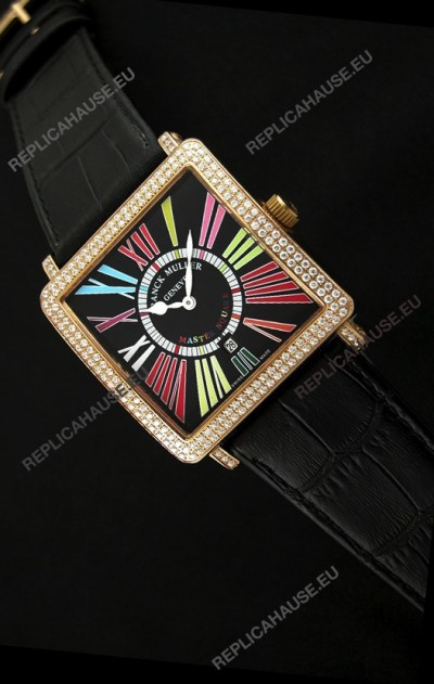 Franck Muller Master Square Swiss Replica Watch in Black Dial