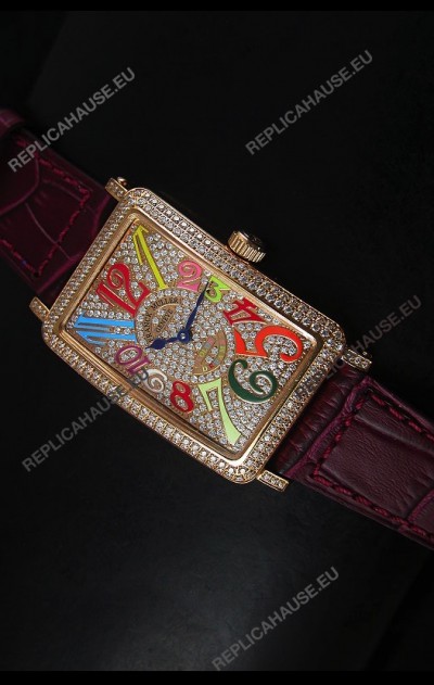 Franck Muller Master of Complications Long Island Ladies Watch in Pink Gold