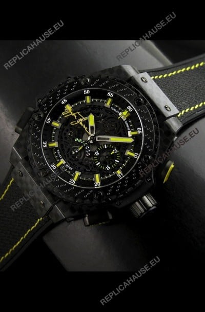 Hublot Big Bang Ayrton Senna Full Carbon Casing Swiss Watch 