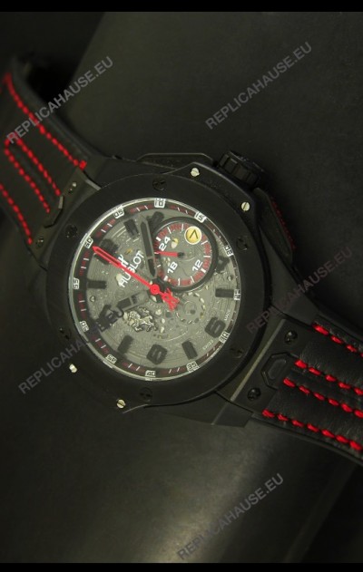Hublot Big Bang Ferrari Swiss Quartz Movement Watch in PVD Case