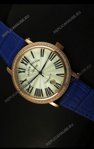 Franck Muller Master of Complications Liberty Japanese Watch in Purple Strap