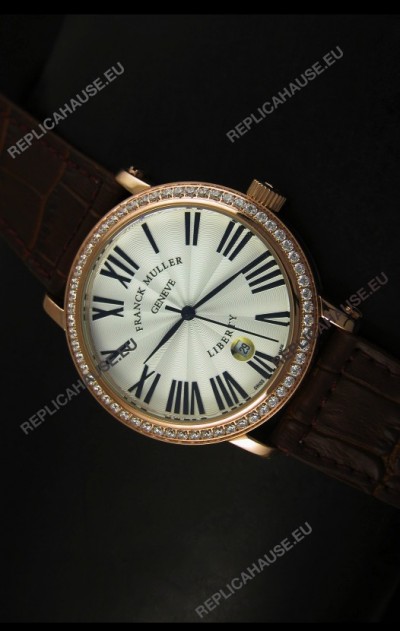 Franck Muller Master of Complications Liberty Japanese Watch in Brown Strap