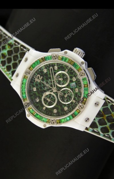Hublot Big Bang BOA Bang Green Dial/Strap Watch 34MM