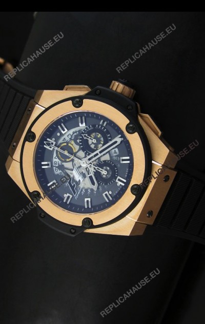 Hublot Big Bang King Power Formula 1 Swiss Watch in Pink Gold Case