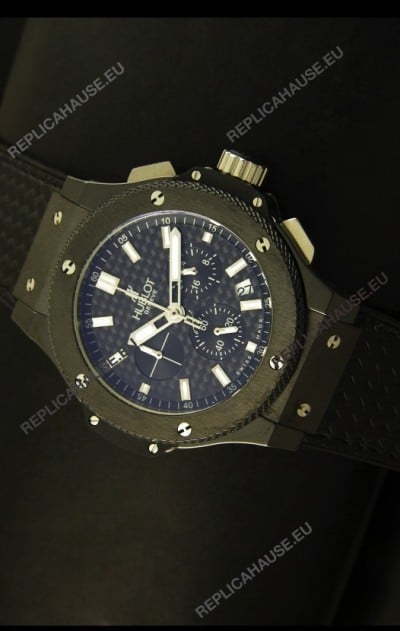 Hublot Big Bang Black Ceramic Case Watch in Quartz Movement