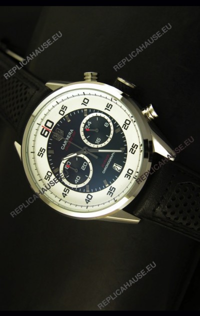 Tag Heuer Carrera Calibre 36 Flyback Black Dial Replica Watch - Quartz Movement