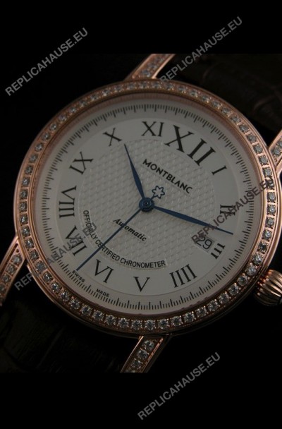 Mont Blanc Swiss Automatic Watch in Rose Gold
