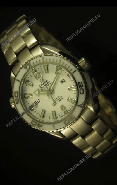 Omega Seamaster Planet Ocean Liquidmetal Midsized 36MM Swiss Watch