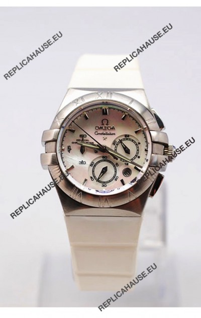 Omega Constellation Ladies Chronograph Replica Watch - 35MM