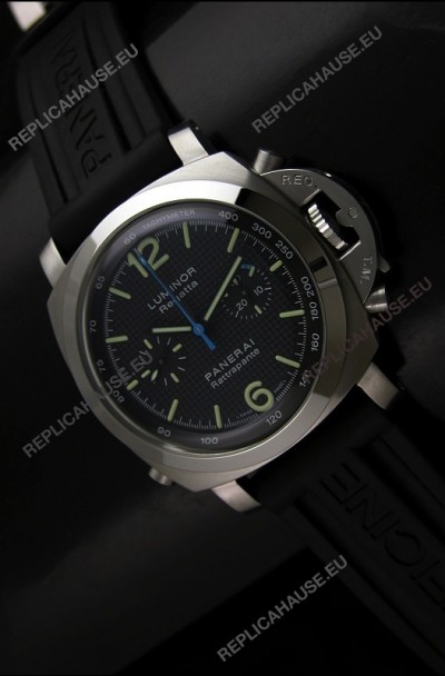 Panerai Luminor Regatta Swiss Replica Watch Rubber Strap - 1:1 Mirror Replica