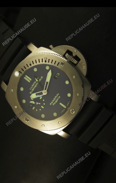 Panerai Luminor PAM371 Submersible GMT Titanium - 1:1 Mirror Replica Watch