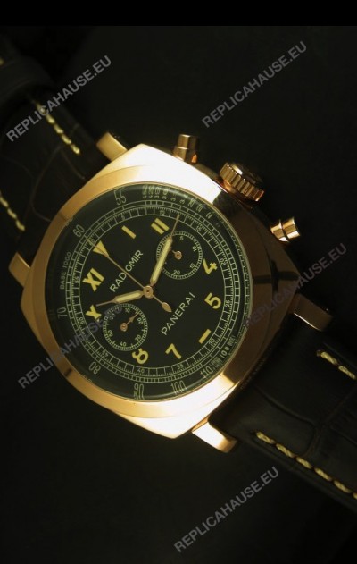 Panerai Radiomir PAM519 1940 Chronograph Rose Gold Watch