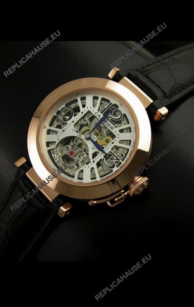 Cartier Ronde De Ladies Replica Watch in Decorated Skeleton Dial