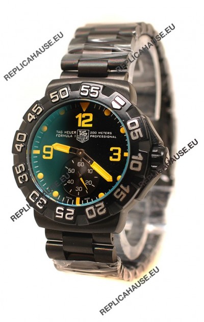 Tag Heuer Professional Formula 1 Japanese Replica Watch in Black Dial