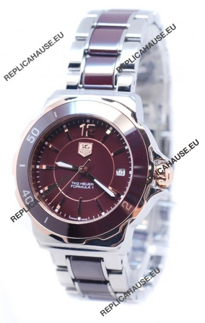 Tag Heuer Formula 1 Quartz Brown Ceramic Bezel Watch