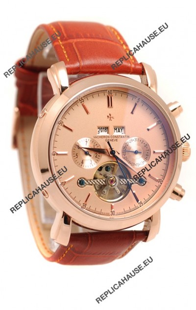 Vacheron Constantin Malte Tourbillon Japanese Pink Gold Watch 