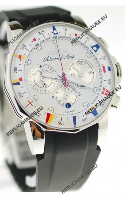Corum Admirals Cup Chronograph Swiss Replica Watch in Rubber Strap