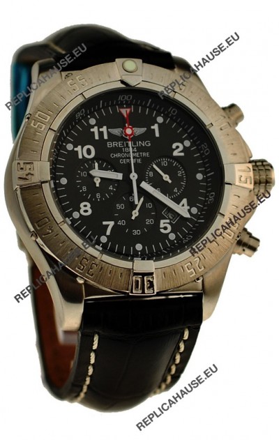 Breitling Chronograph Chronometre Japanese Watch in Black