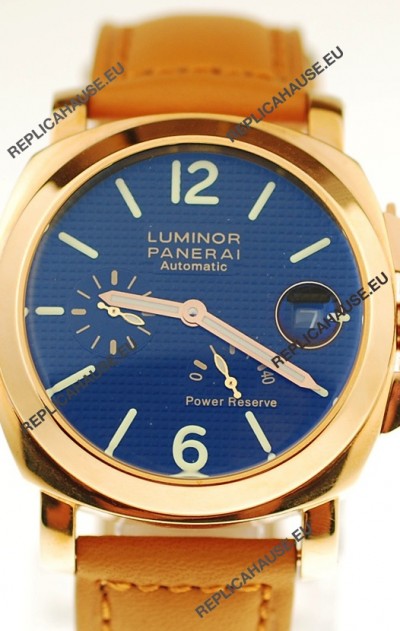 Panerai Luminor Marina Power Reserve Japanese Replica Gold Watch