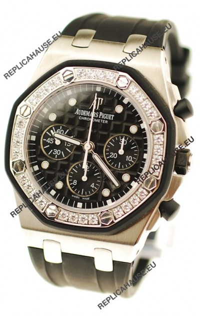 Audemars Piguet Royal Oak Offshore Alinghi Limited Edition Swiss Replica Watch in Diamond Bezel