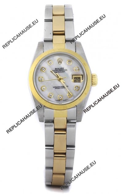 Rolex DateJust Two Tone Lady's Replica Watch