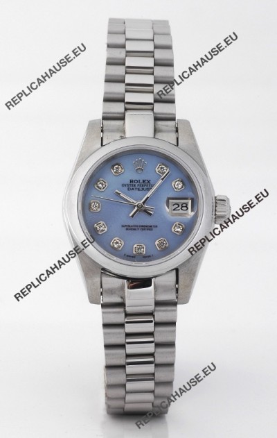 Rolex DateJust - Silver Lady's Swiss Replica Watch