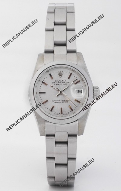 Rolex DateJust - Silver Lady's Swiss Replica Watch 