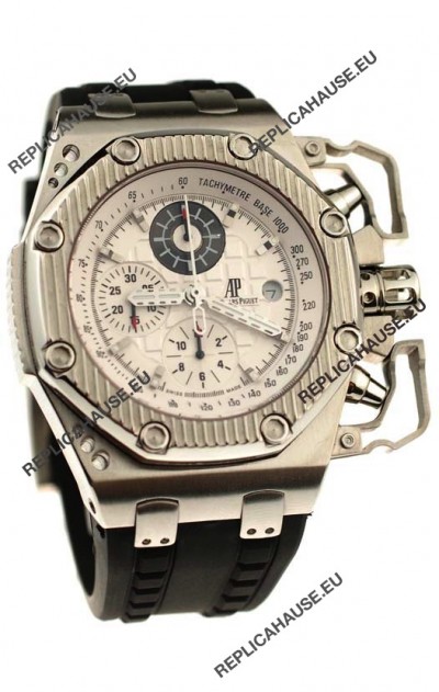 Audemars Piguet Royal Oak Offshore SurvivorÂ Swiss Chronograph Watch in White Dial
