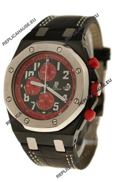 Audemars Piguet Royal Oak Offshore Limited Edition SingaporeGP 2008 Japanese PVD Watch in Black Dial