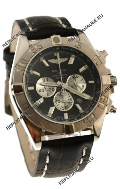 Breitling 1884 ChronometreÂ Japanese Replica Watch in Black Dial
