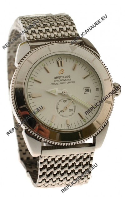 Breitling Chronometre Japanese Replica Automatic Watch in Steel Strap