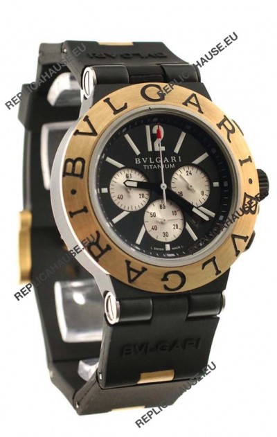 Bvlgari Scuba Swiss Body Japanese Watch in Black Dial