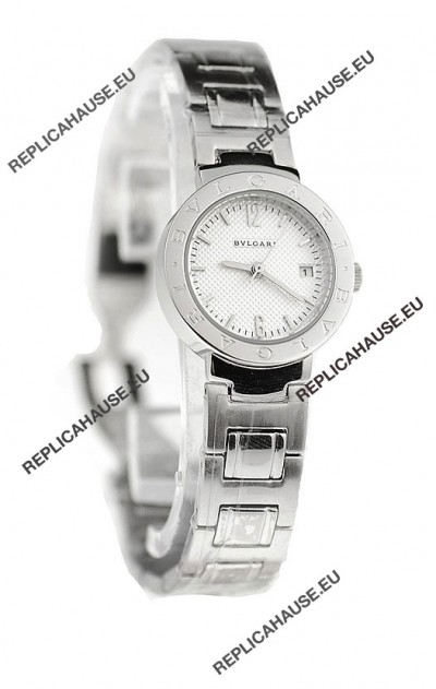 Bvlgari Quartz Japanese Watch in Silver Dial