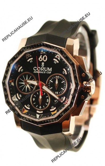 Corum Admiral Cup Challenge Swiss Replica Watch in Black