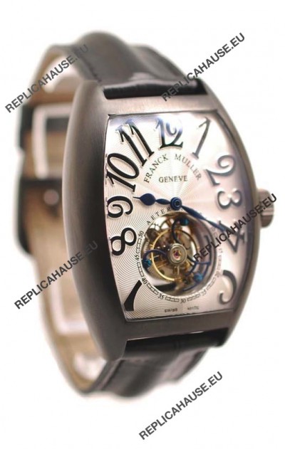 Franck Muller Aeternitas Tourbillon Swiss Replica PVD Watch in White Dial
