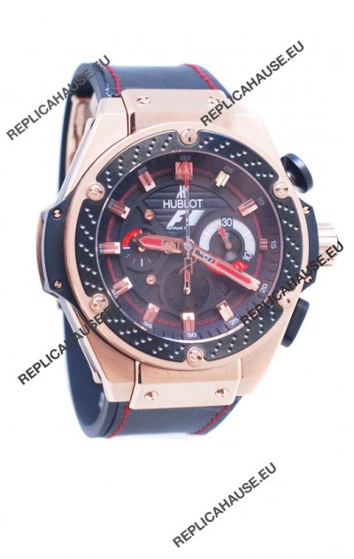 Hublot Big Bang F1 King Power Swiss Replica Rose Gold Watch
