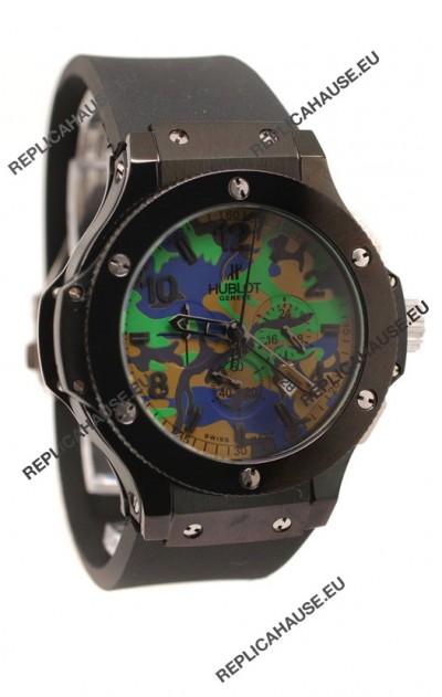 Hublot Big Bang Commando Green Camouflage Japanese Watch