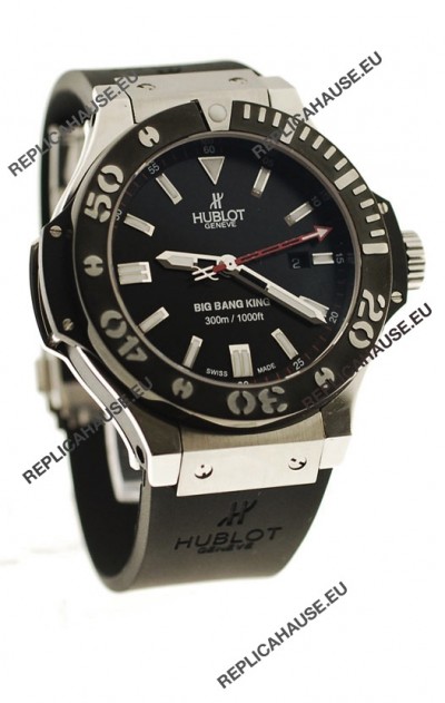 Hublot Big Bang King Swiss Replica Watch in Black PVD Bezel