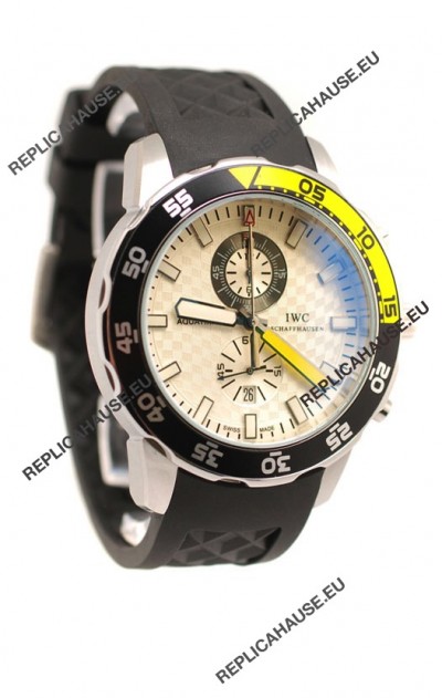 IWC Aquatimer Japanese Replica Watch in White Dial